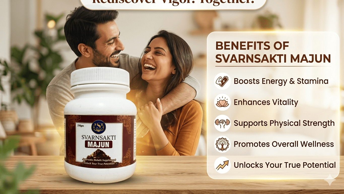 100% Pure Herbal Majun for Strength Stamina Endurance and Vitality Ayurvedic Formula - svarnsakti