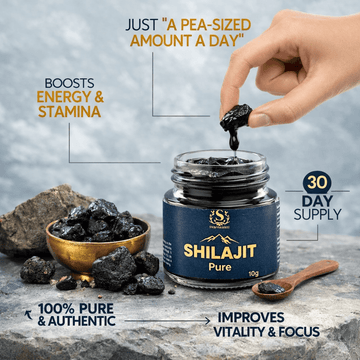 100% Pure & Natural Shilajit - Pure Himalayan Shilajit Resin - svarnsakti