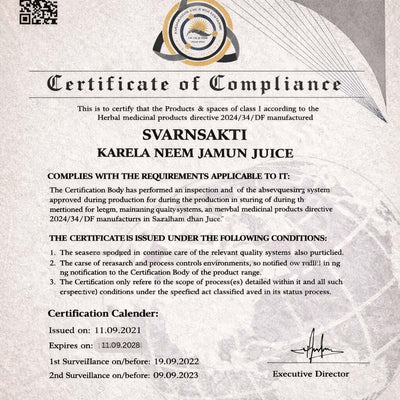 Quality Compliance Certificate