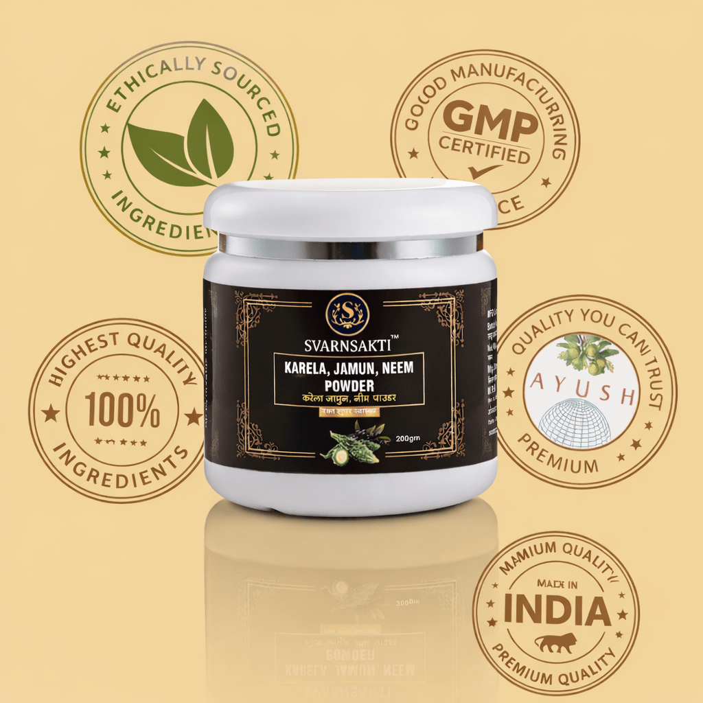 Diabetes Care Powder - 100% Natural Supplement For Managing Blood Sugar - svarnsakti