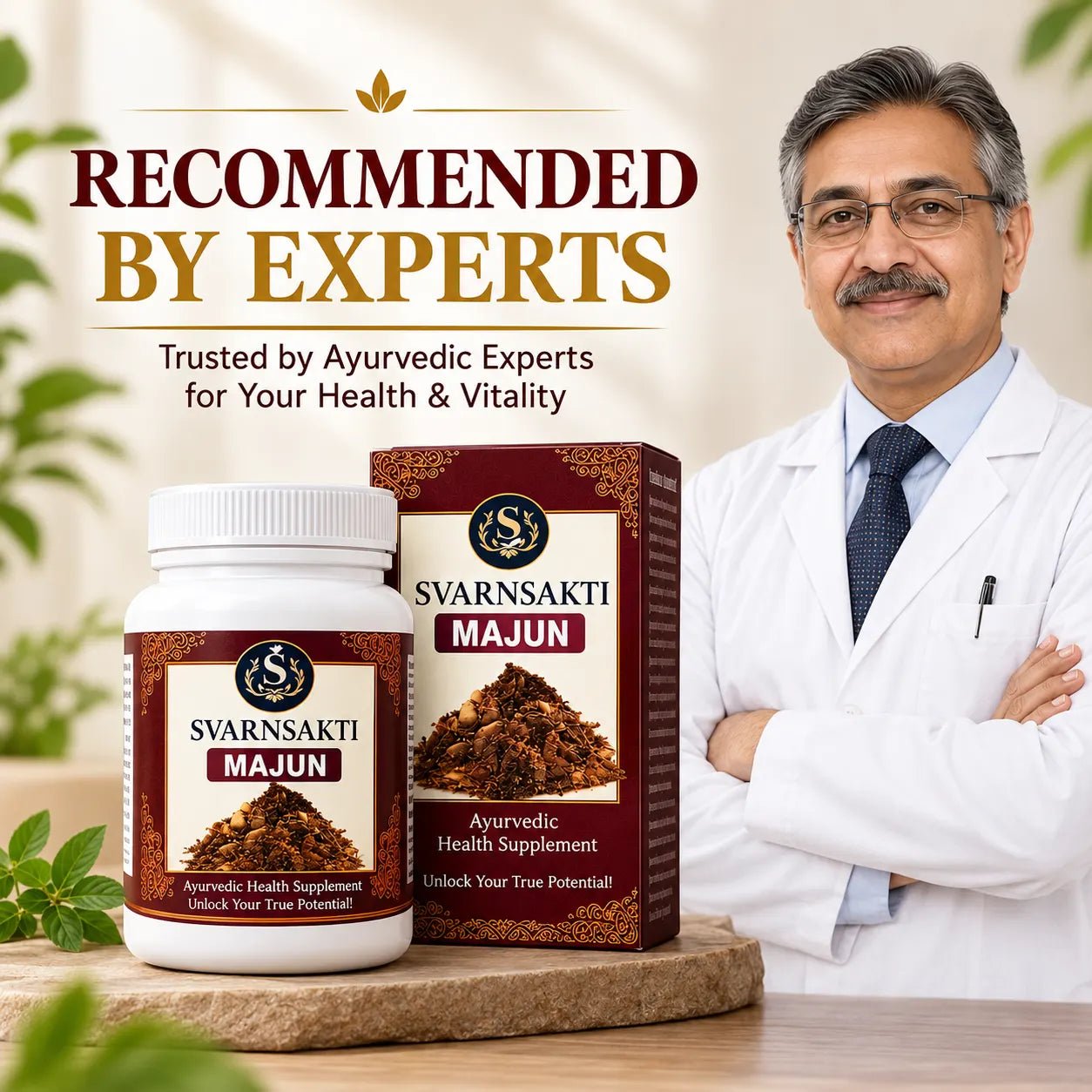 Majun Ayurvedic Product for Strength, Stamina & Vitality - svarnsakti