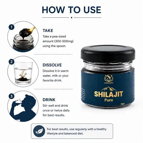 100% Pure & Natural Shilajit - Pure Himalayan Shilajit Resin - svarnsakti